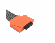 Connector for Compatible 7-lead Holter ECG Leadwire with Snap end Molded IEC (for use with Cardioline)