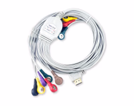 Compatible 12-lead Telemetry ECG Leadwire with Snap end,IEC,for Labtech EC-12RS (comparable to Labtech CAB-00L12-05) Reusable,HDMI-connecter,1.5M SKU: EL-TLAB12-150S-I
