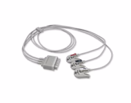 Compatible 3-lead Telemetry ECG Leadwire with Grabber/Pinch end Molded 0.9m AHA (comparable to Mindray 009-004772-00) Reusable, Limb Lead, Lead Type: Mindray, Shielded SKU: EL-TM3-90G-A