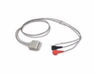 Compatible 3-lead Telemetry ECG Leadwire with Snap end Molded 0.9m AHA (comparable to Mindray 009-004766-00) Reusable, Limb Lead, Lead Type: Mindray, Shielded SKU: EL-TM3-90S-A