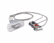 Connector for Compatible 3-lead Telemetry ECG Leadwire with Grabber/Pinch end Molded 0.9m AHA (comparable to Philips 989803151971)