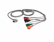 Compatible 7-lead Telemetry ECG Leadwire with Snap end Molded 0.9m AHA (comparable to GE Healthcare 2008594-002) Reusable, Limb + Chest Lead, Shielded SKU: EL-TSLH7-100S-A