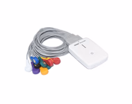 Compatible 10-lead Telemetry ECG Leadwire with Snap end Molded 0.9m AHA (for use with Vales&hills) Reusable, Limb + Chest Lead, Shielded SKU: EL-TVHMA10-90S-A