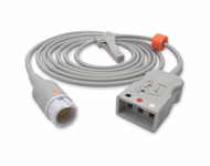 Connector for Compatible 3-lead with Defib-Proof (with Resist) ECG Trunk Cable AHA (comparable to Philips M1500A)