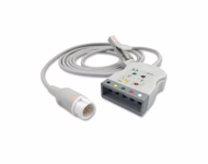 Connector for Compatible 5-lead with Defib-Proof (with Resist) ECG Trunk Cable IEC (comparable to Philips M1530A)