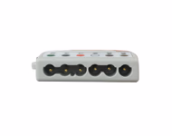 Connector for Compatible 6-lead with Defib-Proof (with Resist) ECG Trunk Cable AHA (comparable to Spacelabs 700-0008-59)