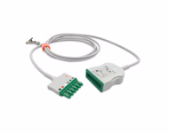 Compatible 6-lead ECG Extension Trunk Cable/Wire (comparable to Draeger MS16256) Reusable, 2.5m, used with Draeger(Single-Pin), AHA SKU: ET-DG6-DG-A