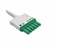 Connector for Compatible 6-lead ECG Extension Trunk Cable/Wire (comparable to Draeger MS16256)