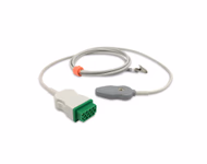 Compatible Fetal Leg Plate (DECG) Cable (2.5m) (comparable to GE Healthcare 2109005-001, Used with Kendall Spiral Electrodes) SKU: FDELA-GE01-SKE