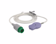 Compatible Fetal Leg Plate (DECG) Cable (2.5m) (comparable to Huntleigh ACC-OBS-068, Used with Qwik Connect Plus Spiral) SKU: FDELA-HL01-SGE