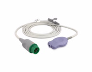 Connector for Compatible Fetal Leg Plate (DECG) Cable (2.5m) (comparable to Huntleigh ACC-OBS-068, Used with Qwik Connect Plus Spiral)