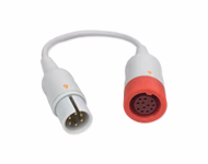 Compatible IBP Converter Cable (for use with AAMI, used with Philips IBP Cable) Reusable, 0.3m SKU: IBPA-AM-PH03