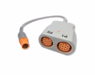 Connector for Compatible 2-Channel IBP Converter Cable (comparable to Siemens 5588095, used with Draeger IBP Cable)