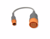 Connector for Compatible IBP Converter Cable (comparable to Siemens 3368383, used with Draeger IBP Cable)