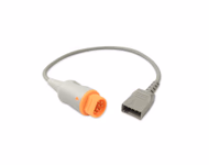 Compatible IBP Adapter Cable (for use with Siemens, used with Meritrans, Transducer) Reusable, 0.5m SKU: IBP-DGA-MT05