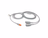 Compatible 2-Channel IBP Adapter Cable (comparable to Siemens 5206607, used with Edwards, Transducer) SKU: IBP-DGB-2EW40