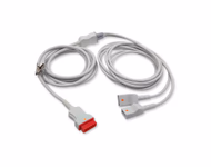 Connector for Compatible 2-Channel IBP Adapter Cable (comparable to GE Healthcare 2016997-003, used with Utah, Transducer)