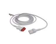 Compatible IBP Adapter Cable (comparable to GE Healthcare 2016997-002, used with Utah, Transducer) Reusable, 4.0m SKU: IBP-MQ-UT40