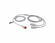 Connector for Compatible 2-Channel IBP Adapter Cable (comparable to Spacelabs 700-0292-01, used with Edwards, Transducer)