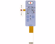 Compatible Front Panel Overlay with Keypad (comparable to Mindray, used for Datascope Panorama Telepack 608) 1 /Pc SKU: KLN-028-07
