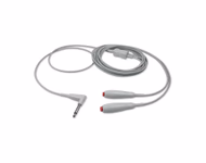 Nurse Call Cable 8ft, dual with plug 1/4"(6.3mm) Right angle for Universal System plug 1/4"(6.3mm) for Universal System SKU: NCCN-002D-24