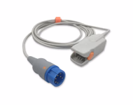 Compatible Adult Finger Clip SpO2 Sensor 3.0m (comparable to Mindray 512FLH, Technology: Nellcor Oxismart) Reusable SKU: SS-053-AF30