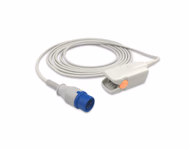 Compatible Adult Finger Clip SpO2 Sensor 3.0m (comparable to Zoncare PM7000D, Technology: Digital) Reusable SKU: SS-163D-AF30