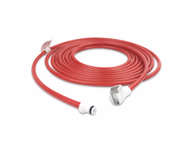Tourniquet Hose Single Tube Red with PLC Connector Straight Tubing, 4.5m  SKU: TH-RS45-48-12