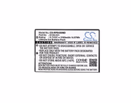 Compatible Li-ion Battery, 3.7V, 1100mAh (comparable to MettlerToledo E4-BATT) SKU: TNC-BA141