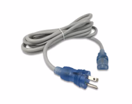Hospital-Grade Power Cord, NEMA 5-15P to IEC320 C13 Straight Angle, Green Dot, 10ft, SJT 16/3 AWG, 13A 125VAC, Gray Jacket, Clear Blue Connectors Used in Hospitals and Other Medical Settings for Upgrading or Replacing Power Cords for PCs/ Monitors/ Infusion Pumps/ Medical Carts/ Hospital Beds/ ECG/ EKG/ EEG/ Incubtors/ Defibrillators/ Exam Lights/ Procedure Lights and More. They are UL Certified to be Safe and Reliable for Use in Demanding Hospital Environments SKU: TNC-HPC003