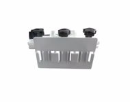 Compatible IBP Accessories and Supply, Reusable fixation plate holder for Disposable pressure transducer, triple kit Reusable, 1 Pc / Bag SKU: TNC-IBPT-3H