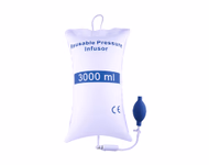 Pressure Infusion Bag 3000 ml White Nylon, Single Tube with Piston Gauge Disposable, 1 Pc / Bag SKU: TNC-IBP-DPI3000D