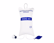 Pressure Infusion Bag 3000 ml White Nylon, Double Tubes with Metal Aneroid Gauge Disposable, 1 Pc / Bag SKU: TNC-IBP-DPI3000G