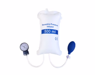 Pressure Infusion Bag 500 ml White Nylon, Double Tubes with Metal Aneroid Gauge Disposable, 1 Pc / Bag SKU: TNC-IBP-DPI500G