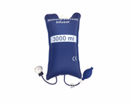 Pressure Infusion Bag 3000 ml Blue Nylon, Double Tubes with Metal Aneroid Gauge Reusable, 1 Pc / Bag SKU: TNC-IBP-RPI3000G