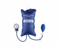 Pressure Infusion Bag 500 ml Blue Nylon, Double Tubes with Metal Aneroid Gauge Reusable, 1 Pc / Bag SKU: TNC-IBP-RPI500G