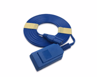 Compatible PVC Patient Return Electrode Cord 3m (comparable to Conmed T228) REM Non-needle plug to Negative Clamp SKU: TNC-PCC02