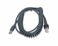 Compatible USB Barcode Scanner Cable (comparable to: Welch Allyn 6000-916) For Welch Allyn Barcode Scanner Cable, 9ft, Coiled, Black, No Anti-Interference Magnetic Ring SKU: TNC-USB005