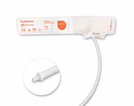 Veterinary#1(3-6cm) 1-Tube White BP Cuff with Male Bayonet Non-woven Fiber Disposable, Tubing/ 20cm SKU: BPDV-11WS-W01P