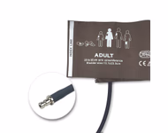 Adult 25-35cm 1-Tube Brown BP Cuff with Male Bayonet Reusable, PU, Tubing/ 25cm SKU: BPN-50BS-W01M