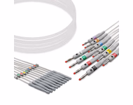 Compatible 10-lead ECG Leadwire with 4mm Banana end Individual 0.9m AHA (comparable to Welch Allyn 401129) Reusable, Limb + Chest Lead, Shielded SKU: EKL-WA10-B-A