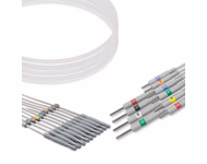Compatible 10-lead ECG Leadwire with 3mm Needle end Individual 0.9m AHA (for use with Welch Allyn) Reusable, Limb + Chest Lead, Shielded SKU: EKL-WA10-N-A