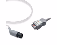 Compatible 3-lead with Respiratory Rate ECG Trunk Cable AHA (for use with AAMI) Reusable, 2.5m, used with Safety Din Leadwire SKU: ET-3001-D-A