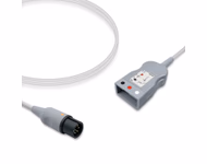 Compatible 3-lead with Respiratory Rate ECG Trunk Cable AHA,2.5m (for use with AAMI) used with AA Twin-Pin Lead wire SKU: ET-3002-AA-A