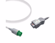 Compatible 3-lead with Defib-Proof (with Resist) ECG Trunk Cable AHA (comparable to Spacelabs 700-0008-10) Reusable, 2.5m, used with Safety Din Leadwire SKU: ET-3007R-D-A