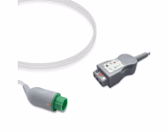 Connector for Compatible 3-lead with Defib-Proof (with Resist) ECG Trunk Cable AHA (for use with Kontron)