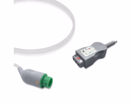 Connector for Compatible 3-lead with Respiratory Rate ECG Trunk Cable AHA (for use with Schiller)