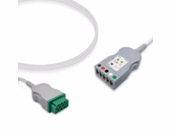 Compatible Fetal Maternal ECG Cables (comparable to GE Healthcare 1553AAO) 3 lead, pack of 1 SKU: ET-3073-MQ-A