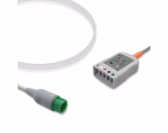 Compatible 5-lead with ESU-Proof ECG Trunk Cable AHA (comparable to Mindray 0010-30-42723) Reusable, Limb + Chest Lead, 2.5m, used with Mindray Leadwire SKU: ET-5016EP-MR-A
