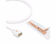 Compatible Adult/Neonate Non-woven Adhesive SpO2 Sensor 0.9m (comparable to BCI 1302, Technology: Smith()) Disposable SKU: SSD-036-W09AN